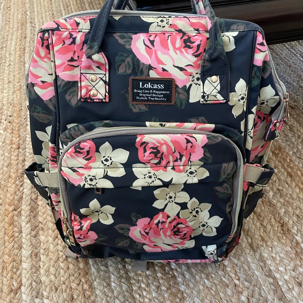 Lokass Floral Diaper Bag